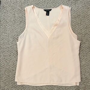 White House Black Market Women's Blush V-Neck Tank Top